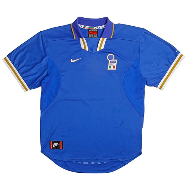 Camiseta Italy Replica Primera Ropa Retro 1996 Azul